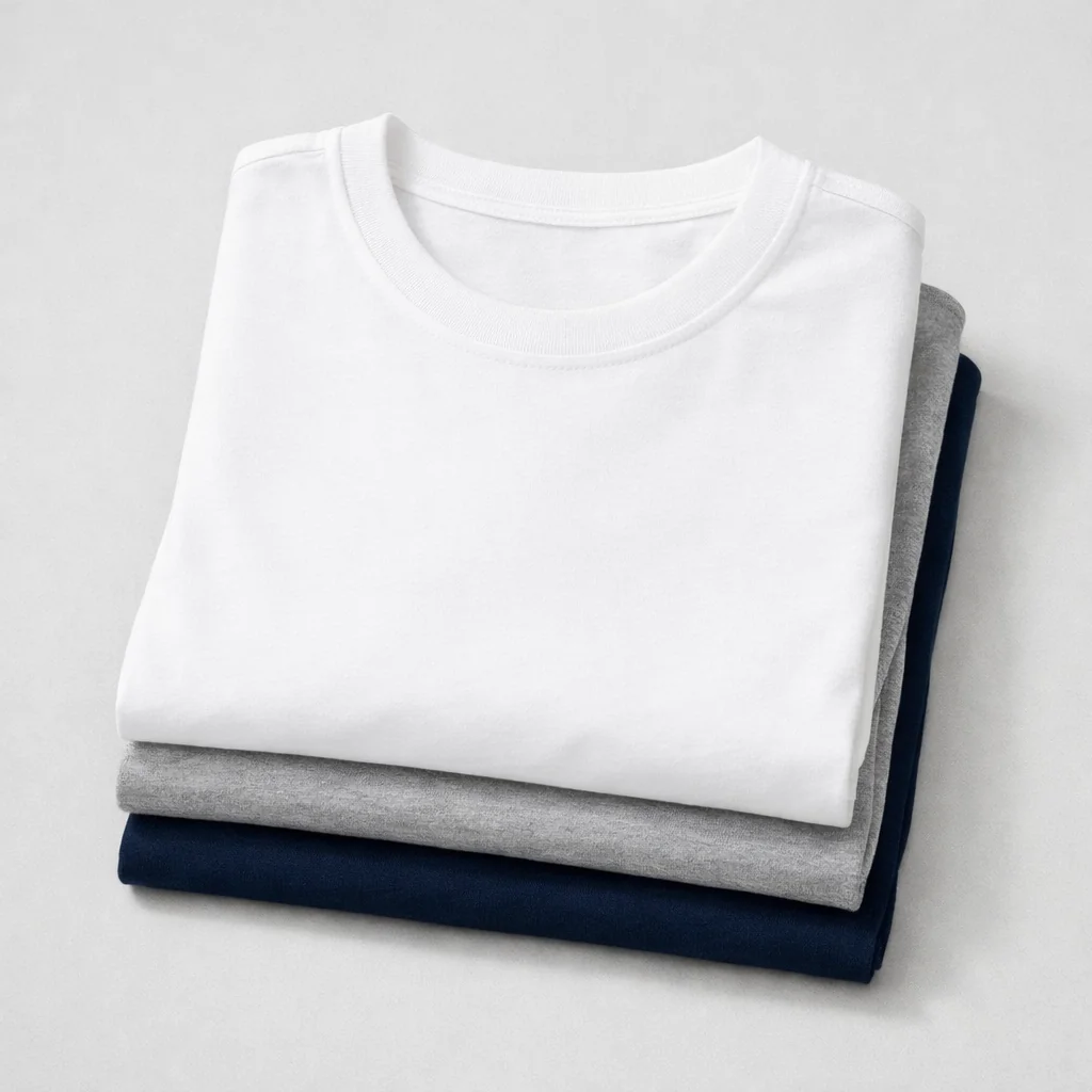 Knitted Garments Manufacturer and Exporter | Kumara Tex 3 T-Shirts