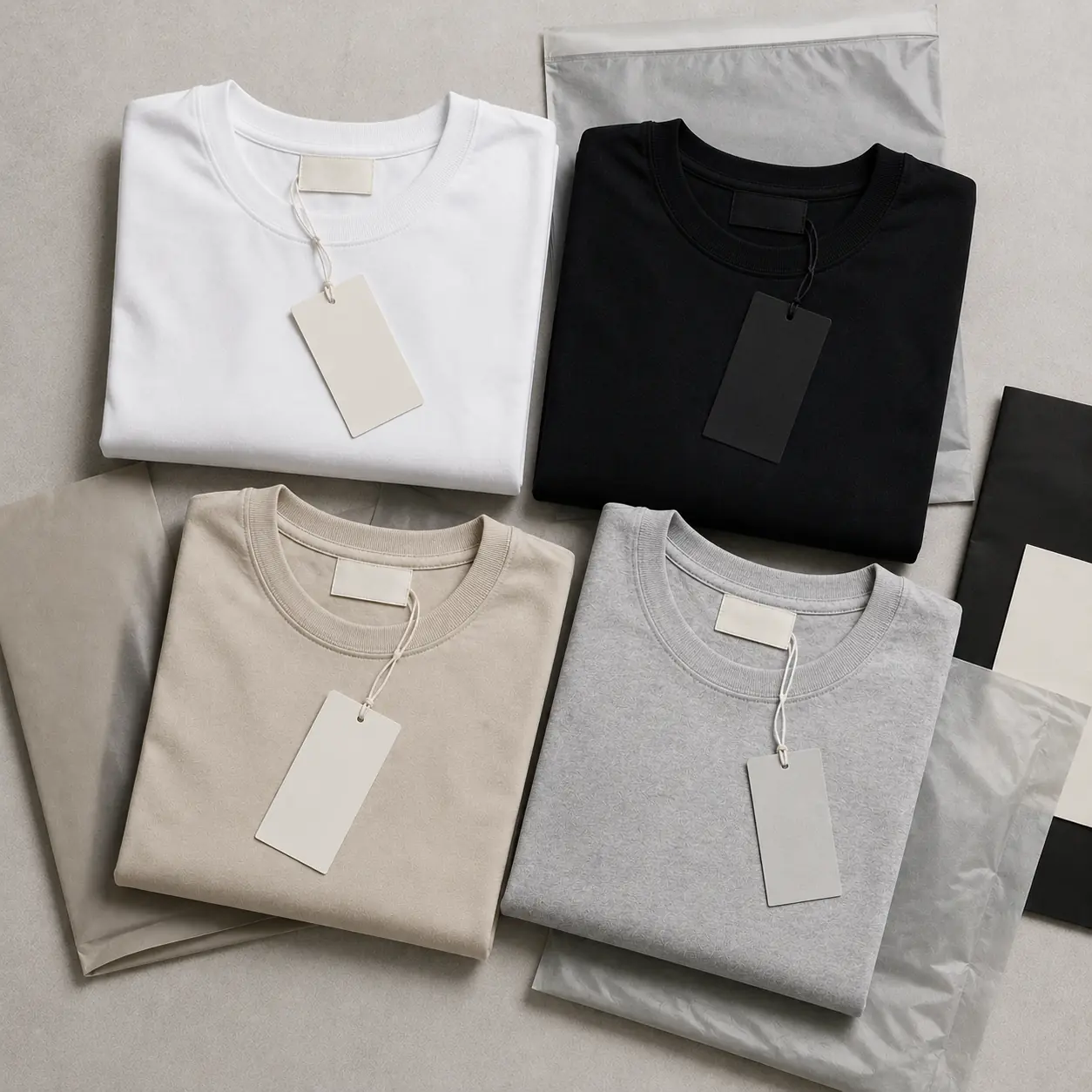 T-Shirt Manufacturer 10 Private label custom T-shirts manufactured in India with custom branding and packaging