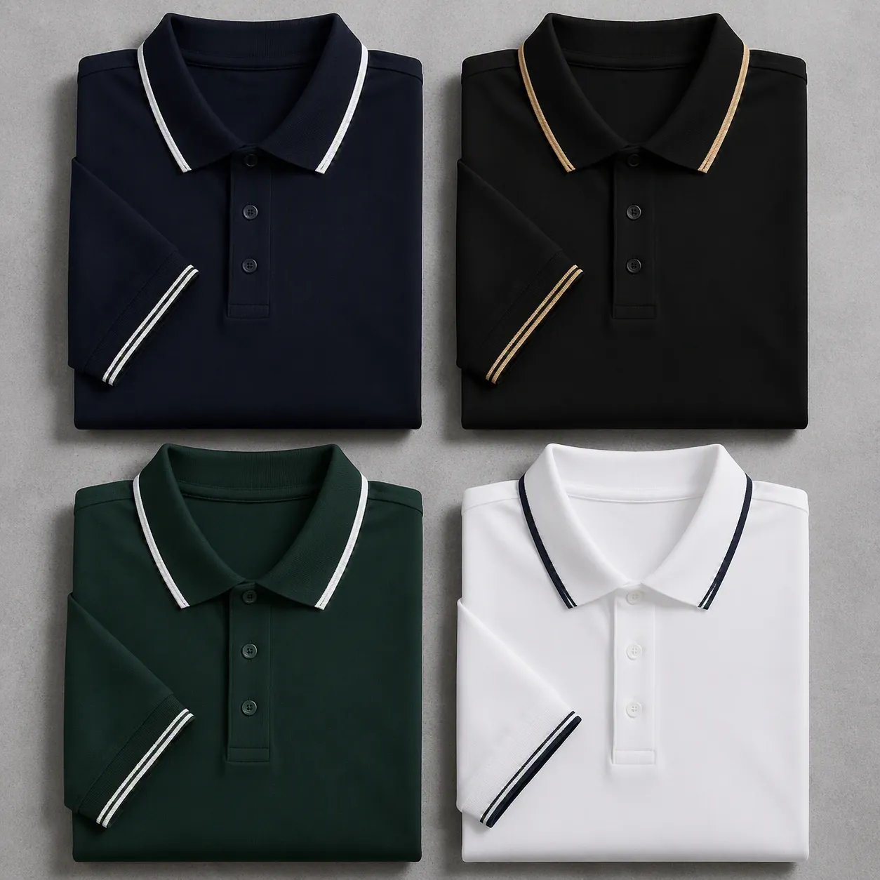 Tipped Polo T-Shirts