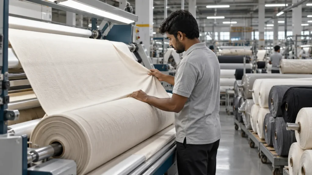 Premium cotton fabric sourcing for custom tank top manufacturing in Tiruppur